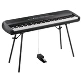 Korg Concert Series Digital Piano with Speakers and Stand Black Portable Keyboard